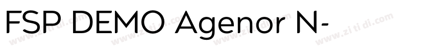 FSP DEMO Agenor N字体转换 FSP DEMO Agenor N字体转换